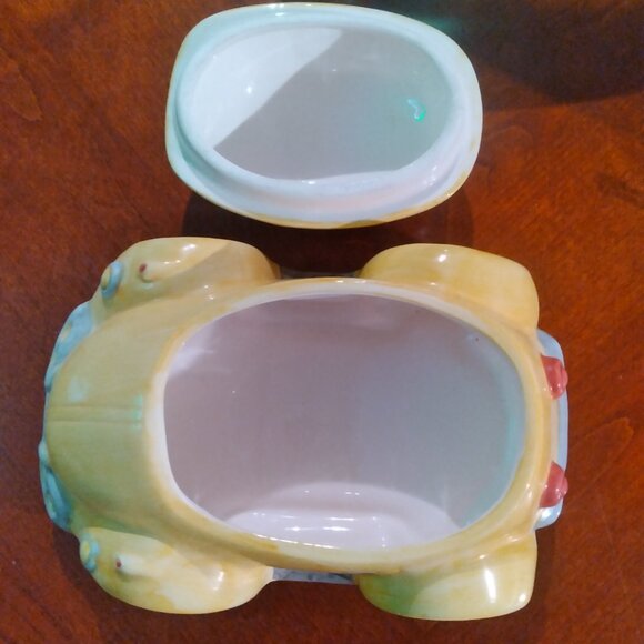 Yellow Car Cookie Jar Ceramic - Picture 2 of 4